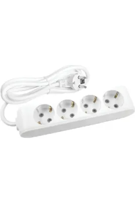 VİKO Ml-90113401 Multi-let 4lü Priz Çocuk Korumalı Topraklı 1 Metre Kablolu Grup Priz