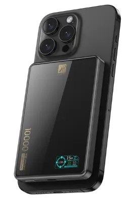 New Face ZNGZRMLL Newface PW598 10.000 mAh Dijital Göstergeli 20W Type-C ve 15W Kablosuz Şarj PD (203802) H