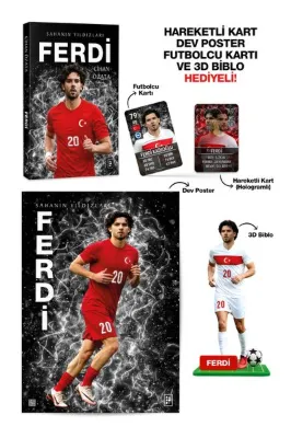 Ferdi - Sahanın Yıldızları - Hareketli Kart Dev Poster Futbolcu Kartı ve 3D Biblo Hediyeli!