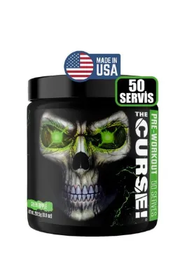 JNX Sports THE CURSE! 50 SERVİS PRE-WORKOUT YEŞİL ELMA AROMA %100 AMERİKA İÇERİK FDA ONAYLI